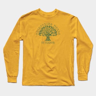 Words Of Wisdom | Back To Nature | Whispering Tree | 70s | Retro Long Sleeve T-Shirt